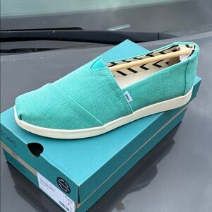 TOMS Aqua Canvas Alpargata Plus